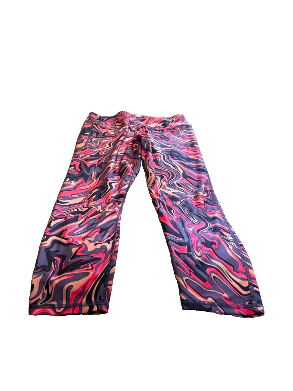 Under Armour Womens Compression Stretch Leggings! Plus 2X Pink/Purple 38x29